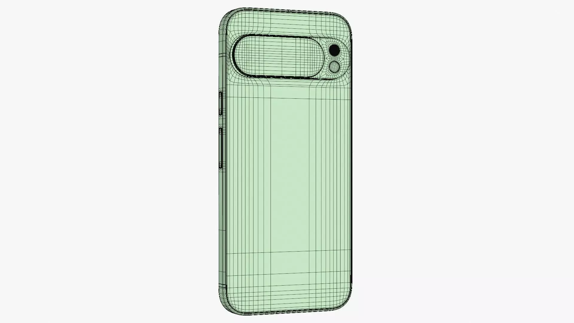 Google Pixel 10 Pro XL Jade Low-poly 3D model_20