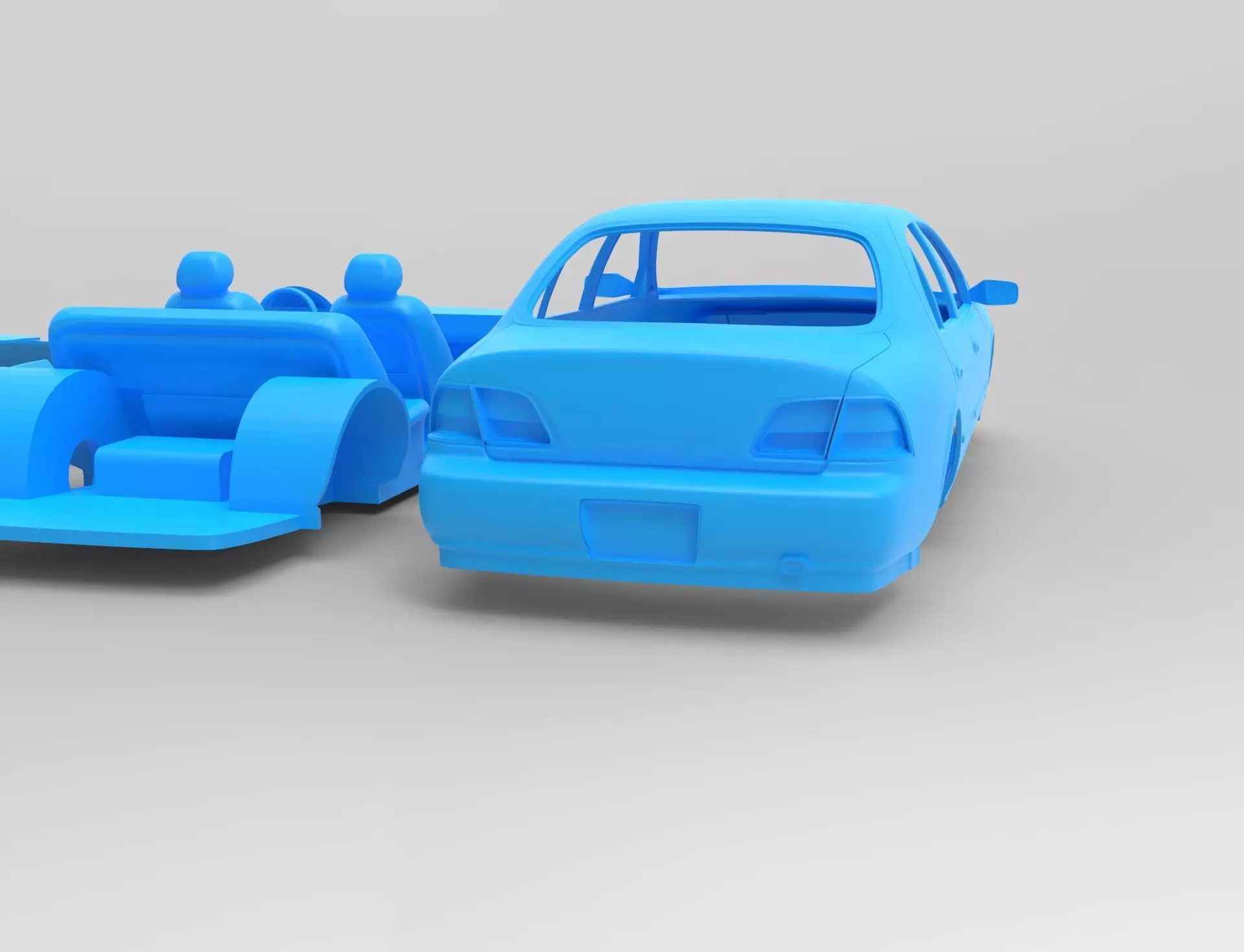 1995 Nissan Maxima RC Body Shell and Scale Model 3D print model_9