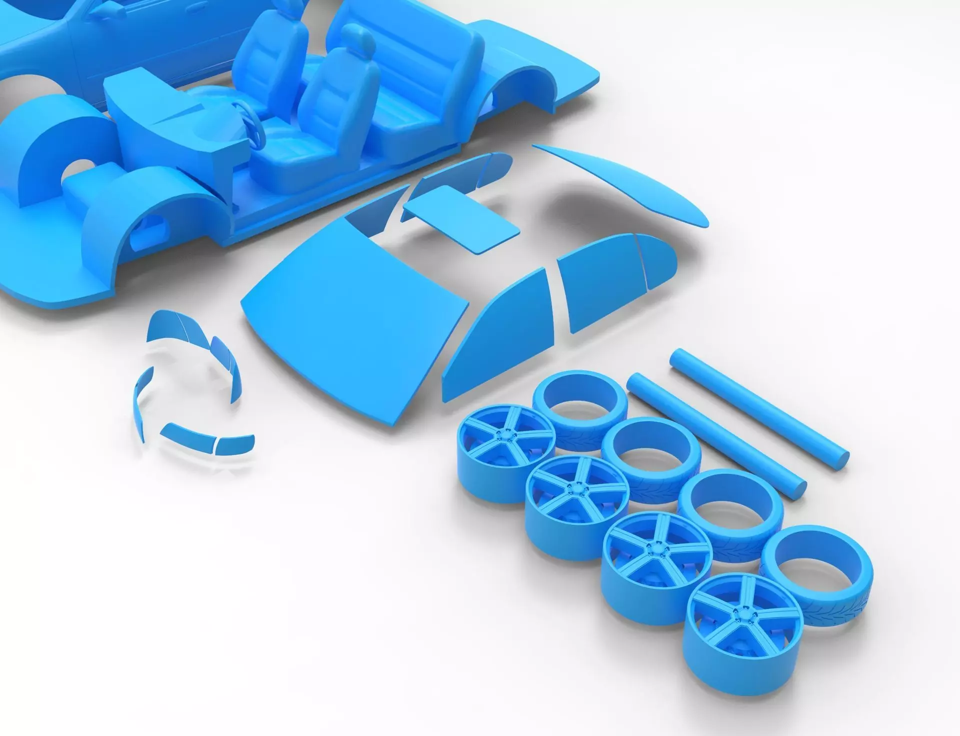 1995 Nissan Maxima RC Body Shell and Scale Model 3D print model_10