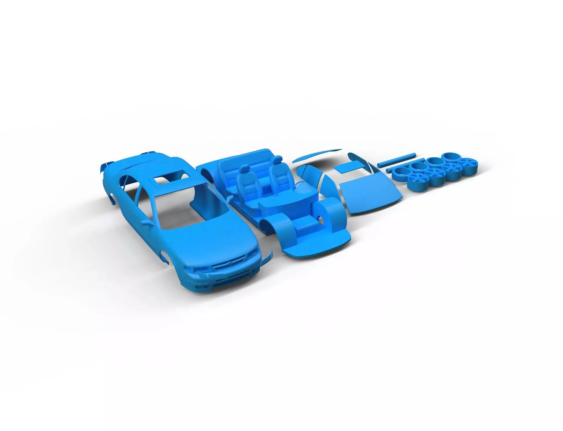 1995 Nissan Maxima RC Body Shell and Scale Model 3D print model_8