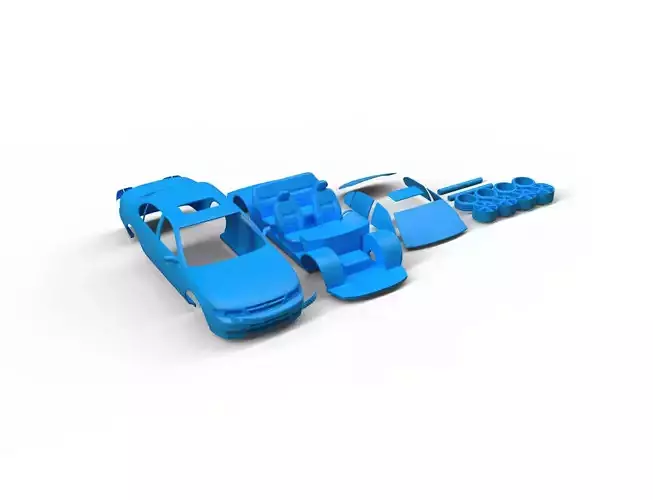 1995 Nissan Maxima RC Body Shell and Scale Model