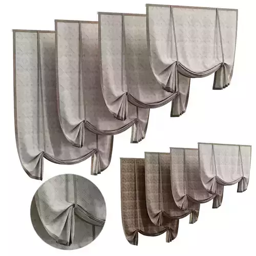 Curtains Patterned Roman blinds 12 HBH