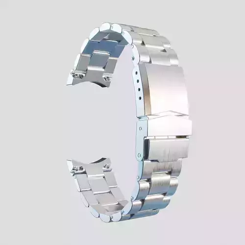 3-link metal bracelet 3D model for Handwatches 