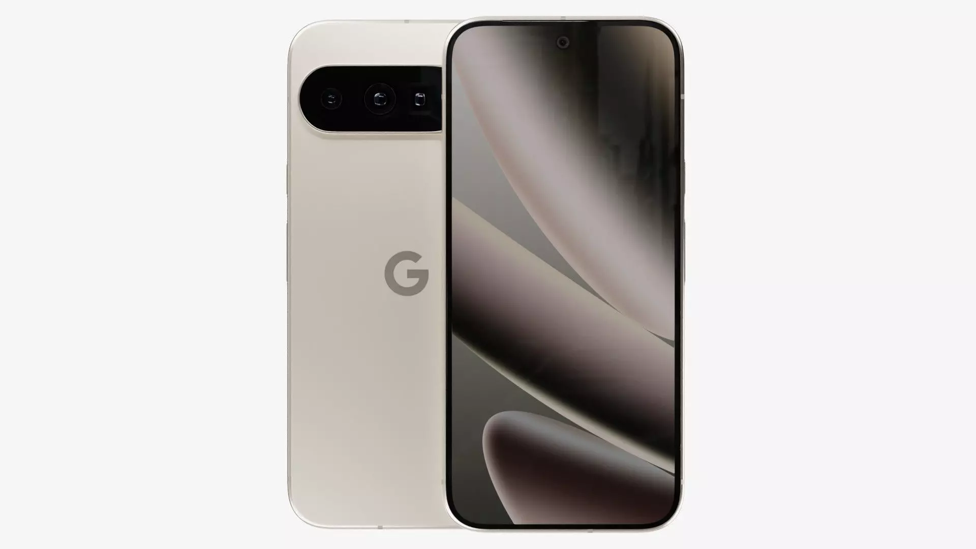 Google Pixel 10 Pro XL Porcelain Low-poly 3D model_1