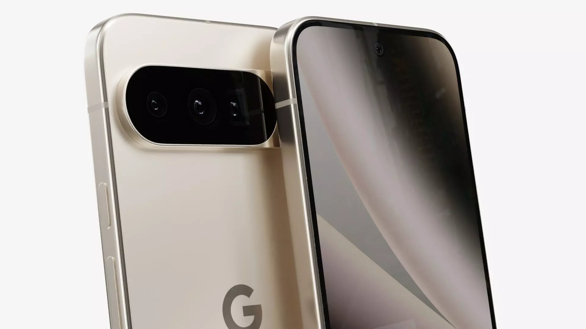 Google Pixel 10 Pro XL Porcelain Low-poly 3D model_3