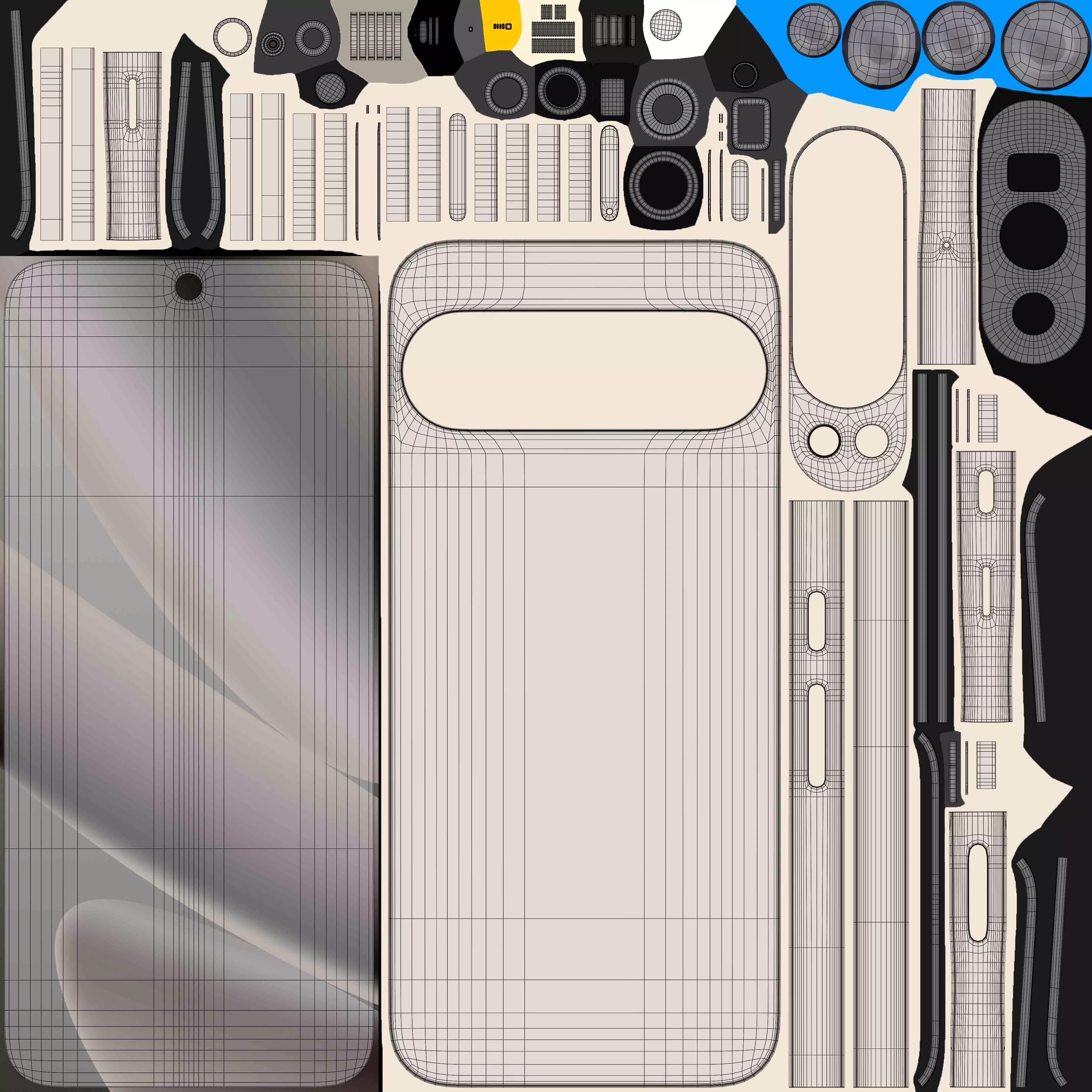 Google Pixel 10 Pro XL Porcelain Low-poly 3D model_11