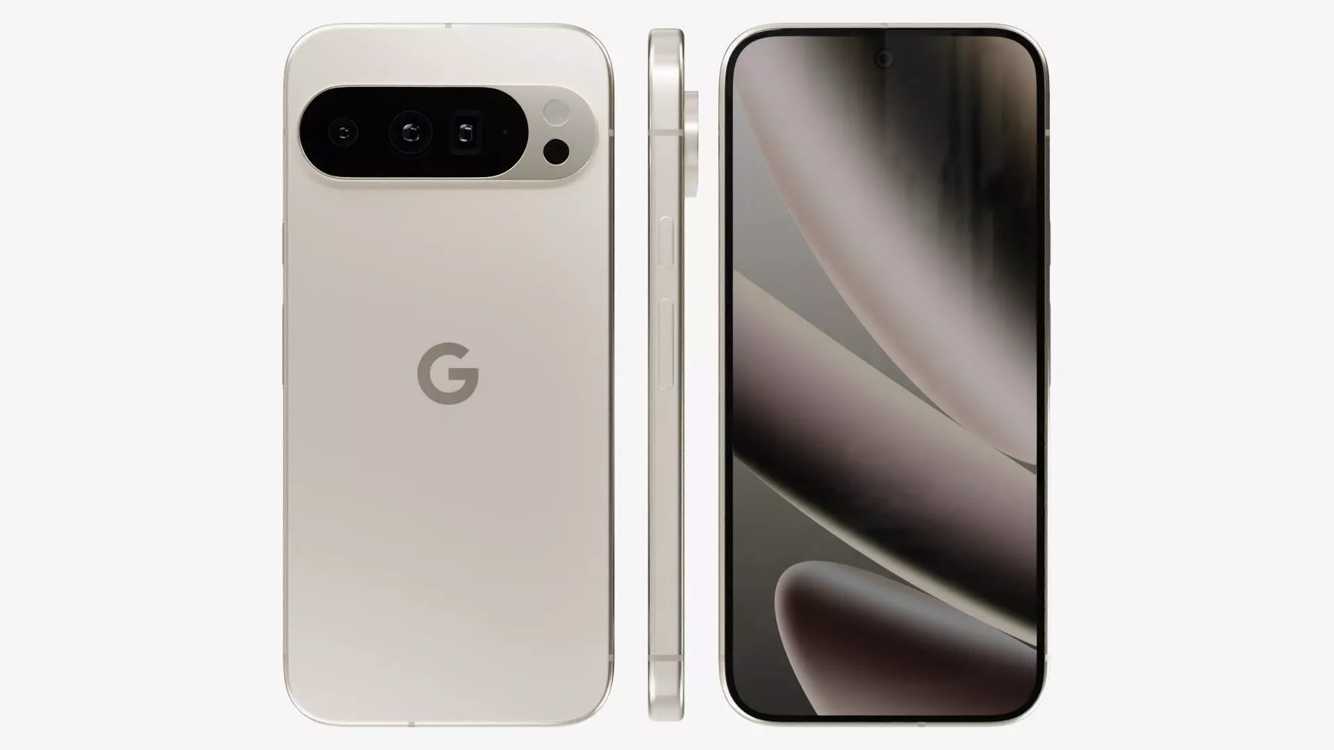 Google Pixel 10 Pro XL Porcelain Low-poly 3D model_2
