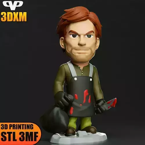 Dexter Morgan Chibi STL 3MF for 3D Printing 3DXM ChibiSTL