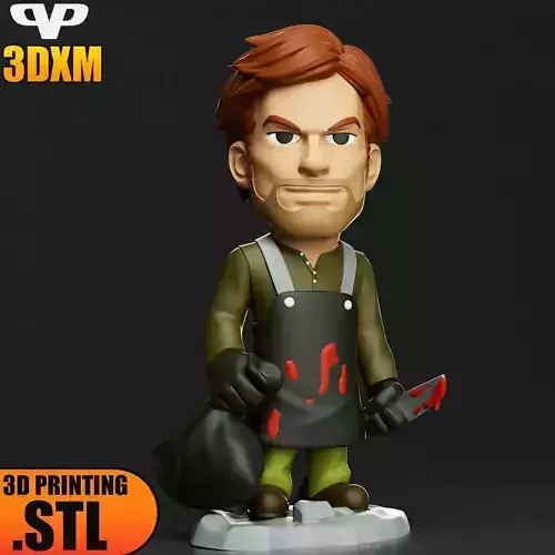Dexter Morgan Chibi STL for 3D Printing 3DXM ChibiSTL