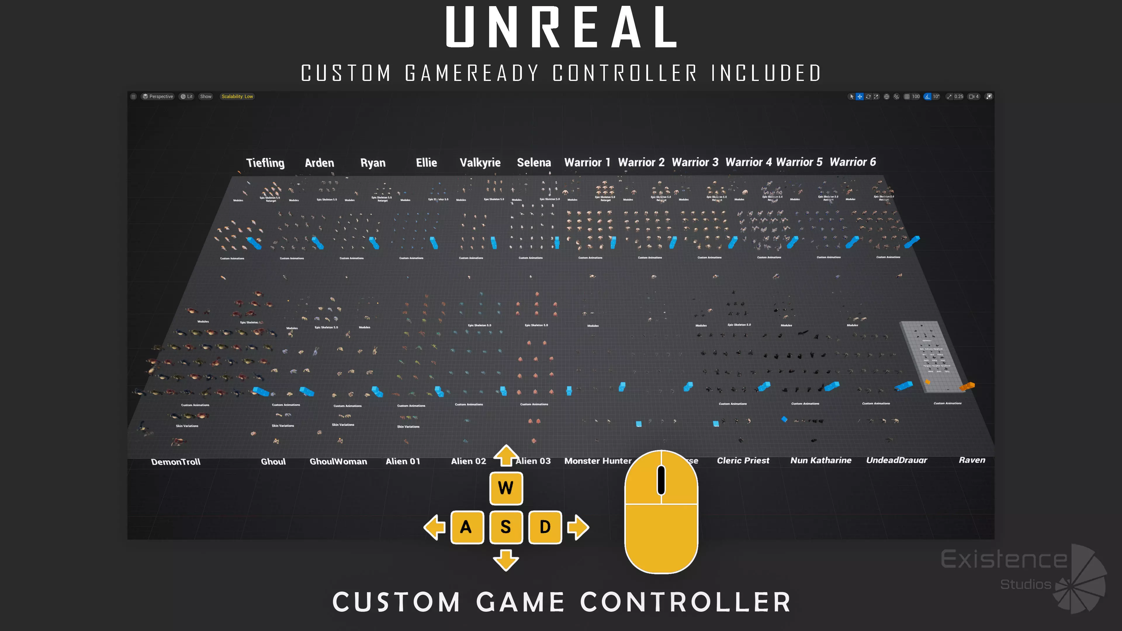 Creatures and Characters - 24x - Stylized Fantasy Mega Bundle Low-poly 3D model_10