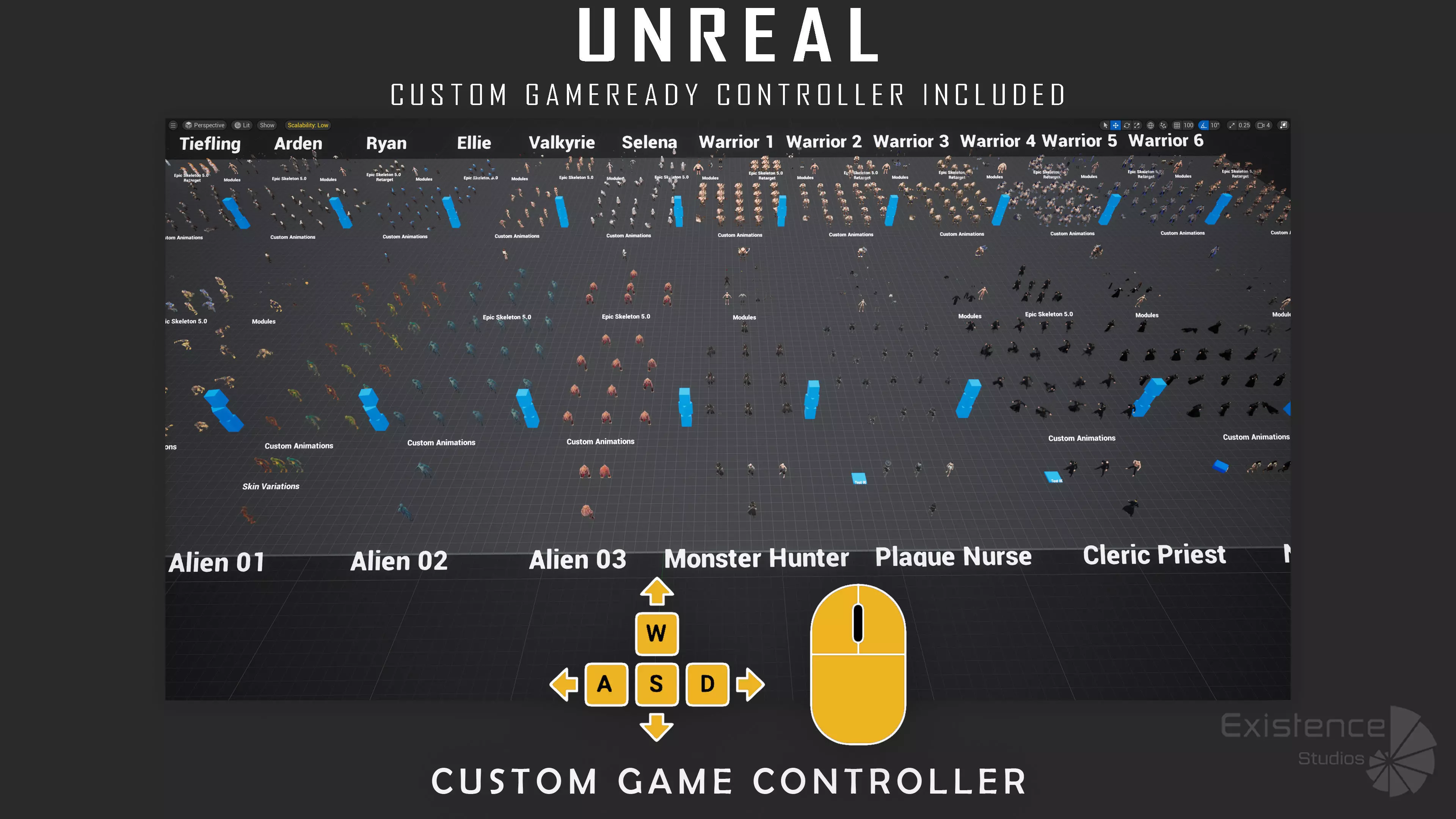 Creatures and Characters - 24x - Stylized Fantasy Mega Bundle Low-poly 3D model_62