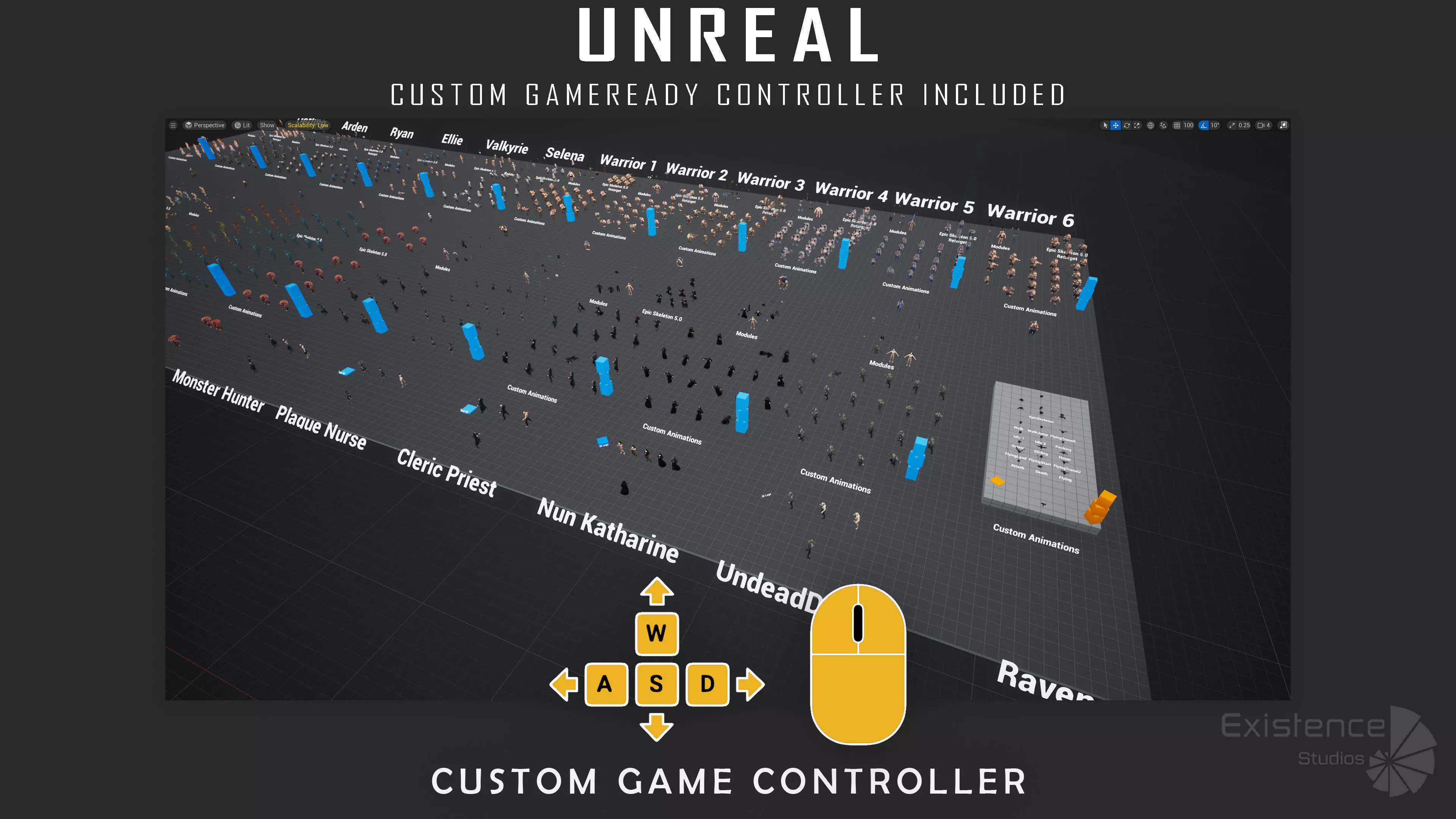 Creatures and Characters - 24x - Stylized Fantasy Mega Bundle Low-poly 3D model_64