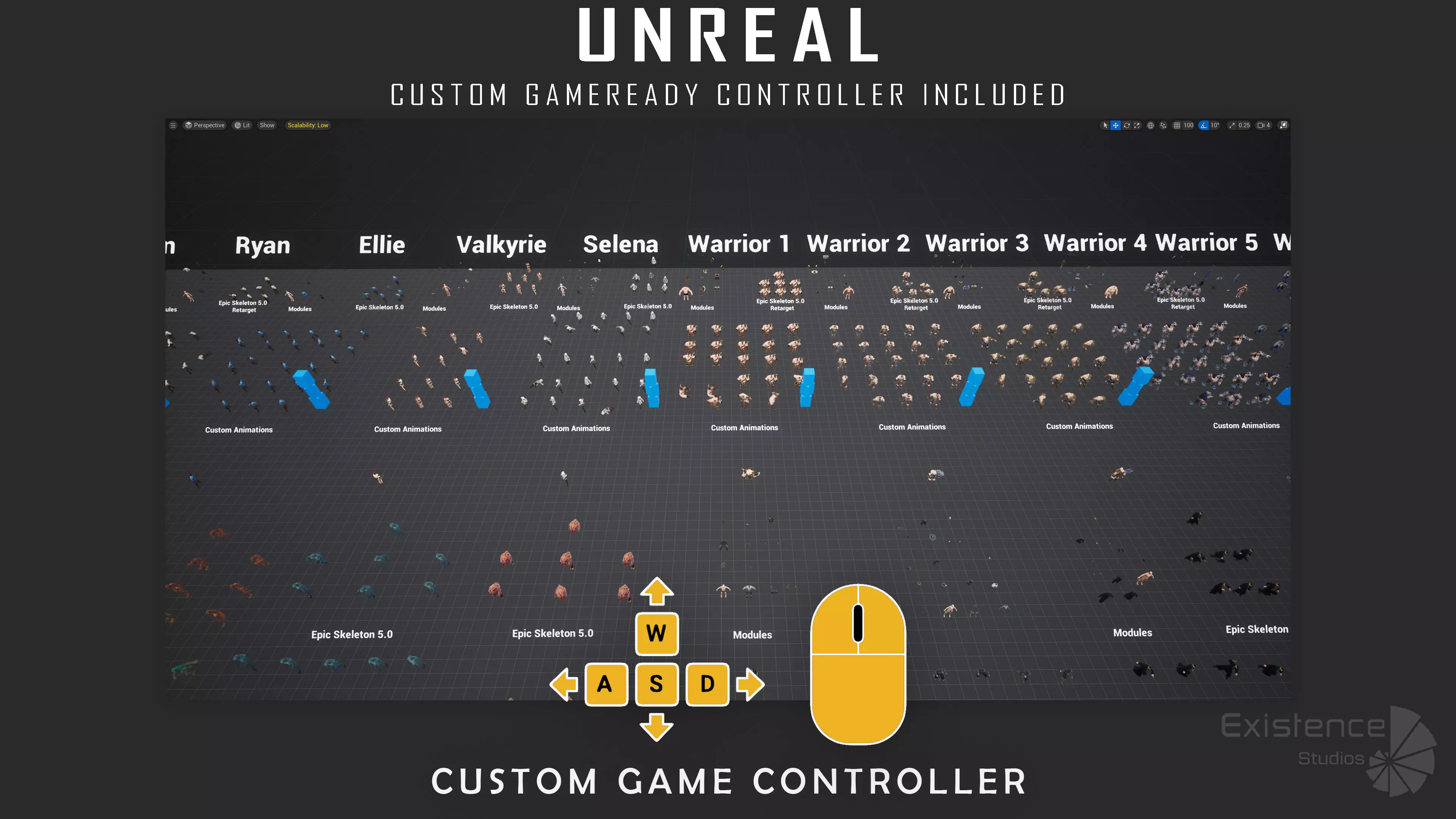 Creatures and Characters - 24x - Stylized Fantasy Mega Bundle Low-poly 3D model_61