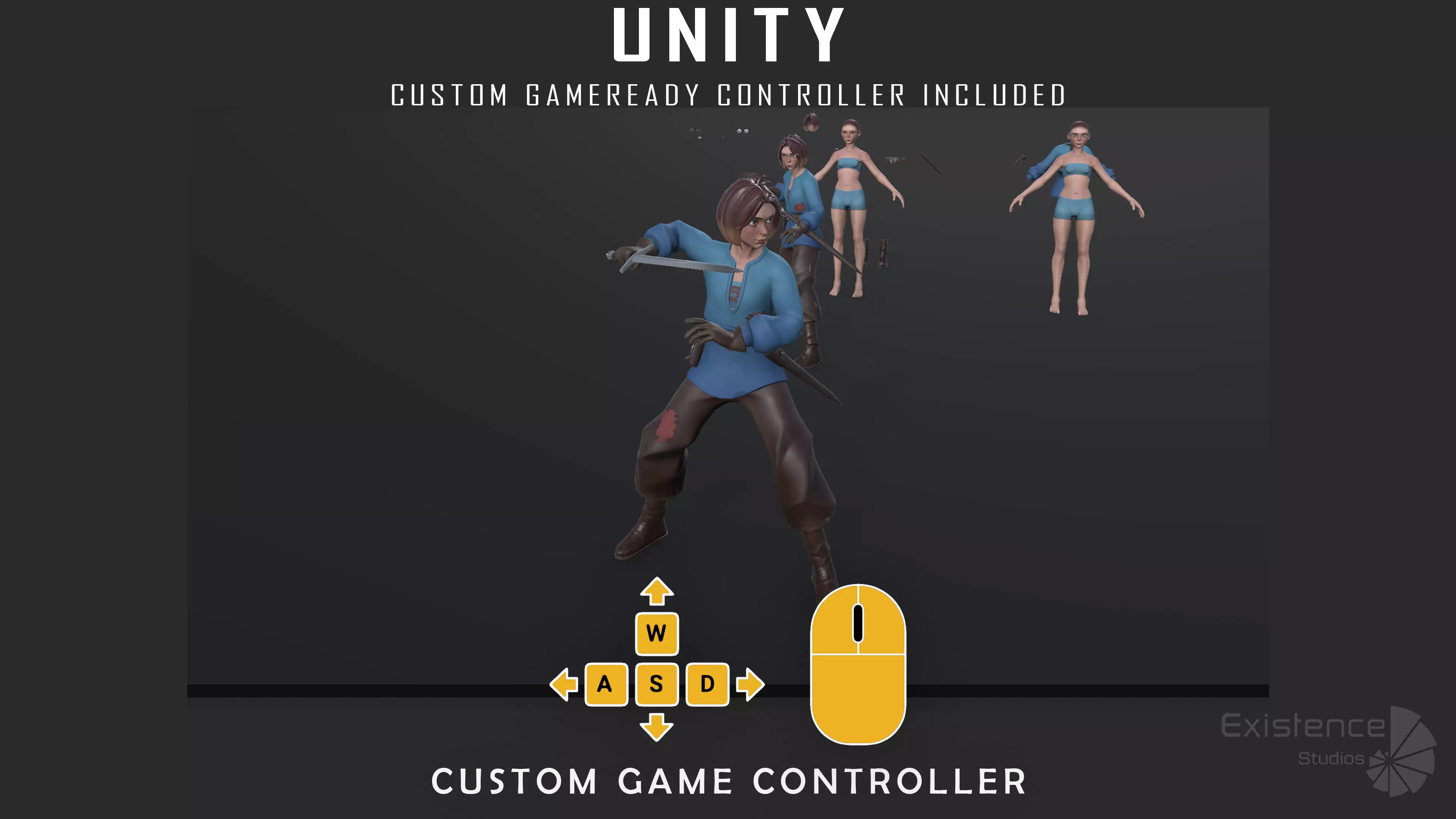 Creatures and Characters - 24x - Stylized Fantasy Mega Bundle Low-poly 3D model_56