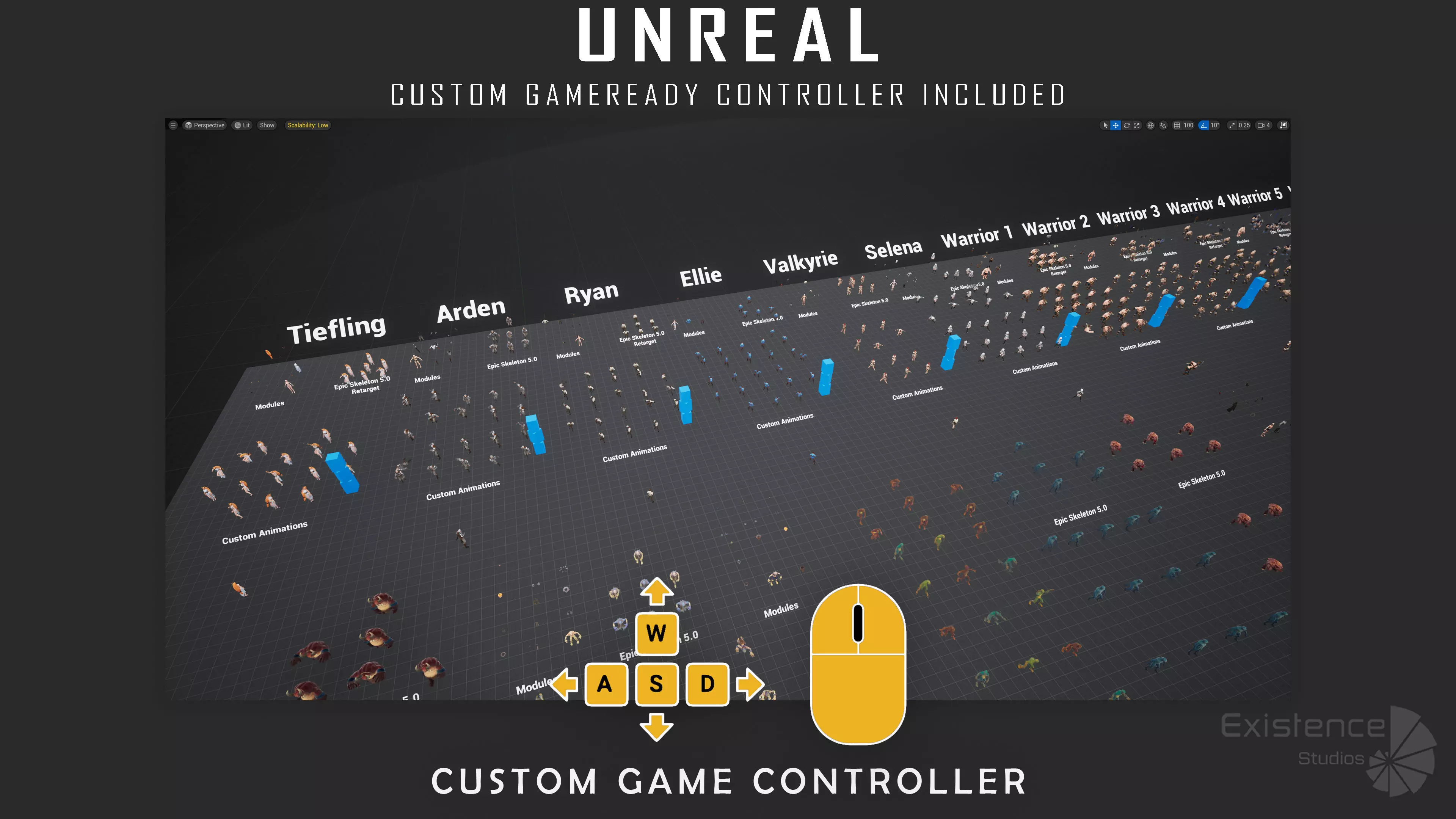 Creatures and Characters - 24x - Stylized Fantasy Mega Bundle Low-poly 3D model_60