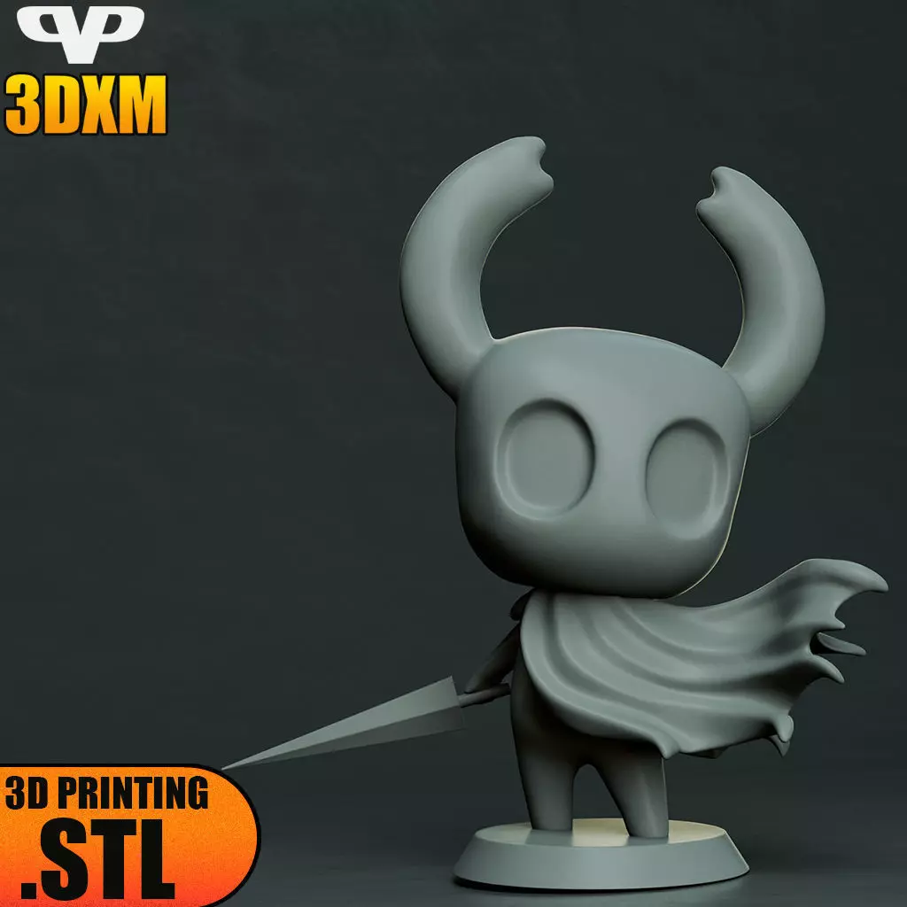 Hollow Knight Chibi STL for 3D Printing 3DXM ChibiSTL 3D print model_3