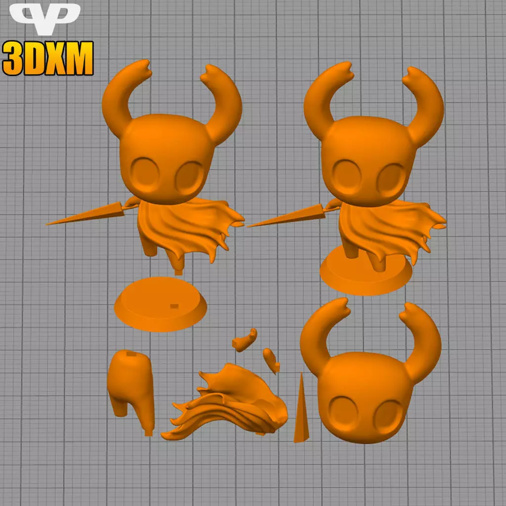 Hollow Knight Chibi STL for 3D Printing 3DXM ChibiSTL 3D print model_2