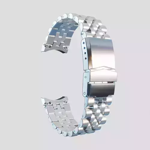 5-link metal bracelet 3D model for Handwatches 