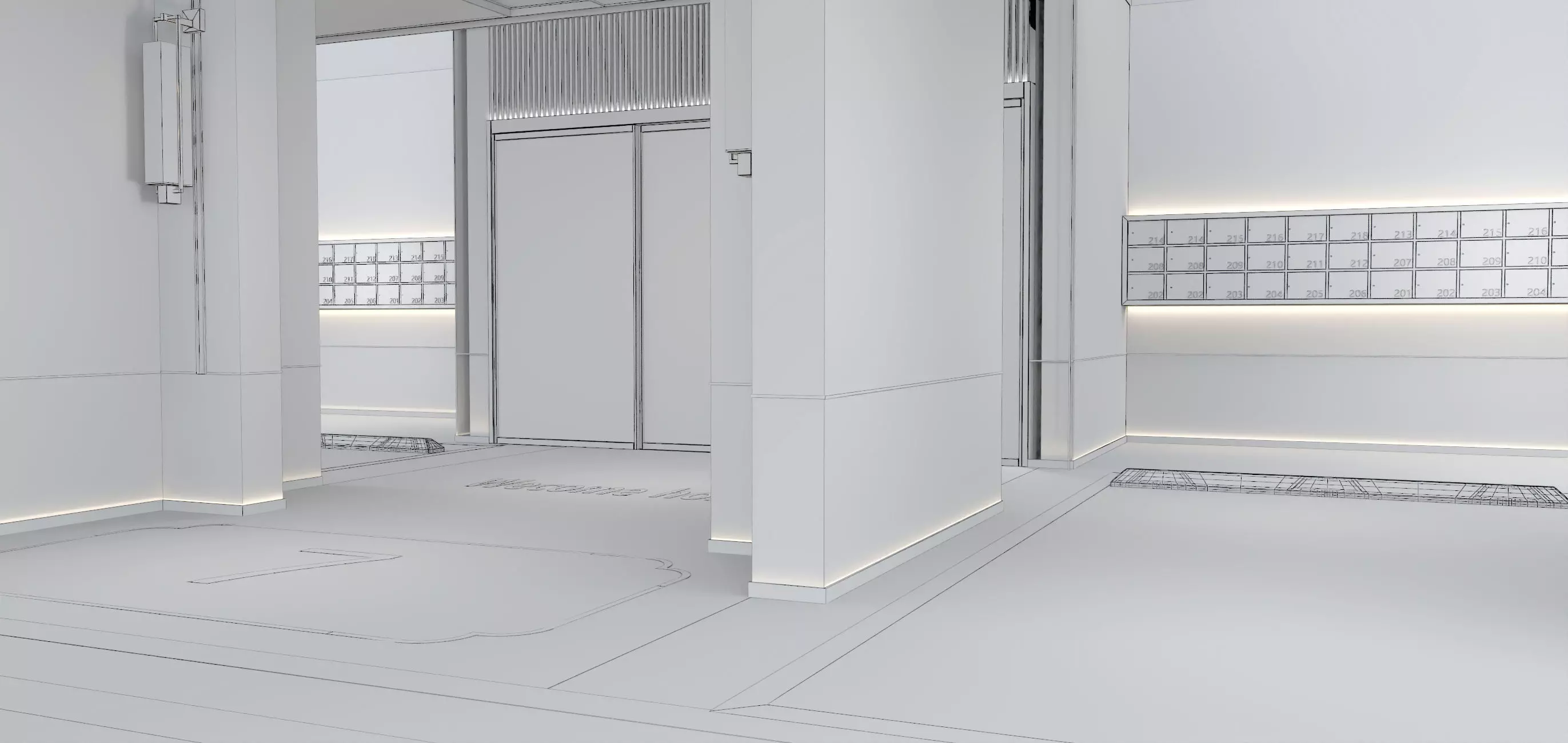 Modern Luxury Car Park - Garage 3D model_14