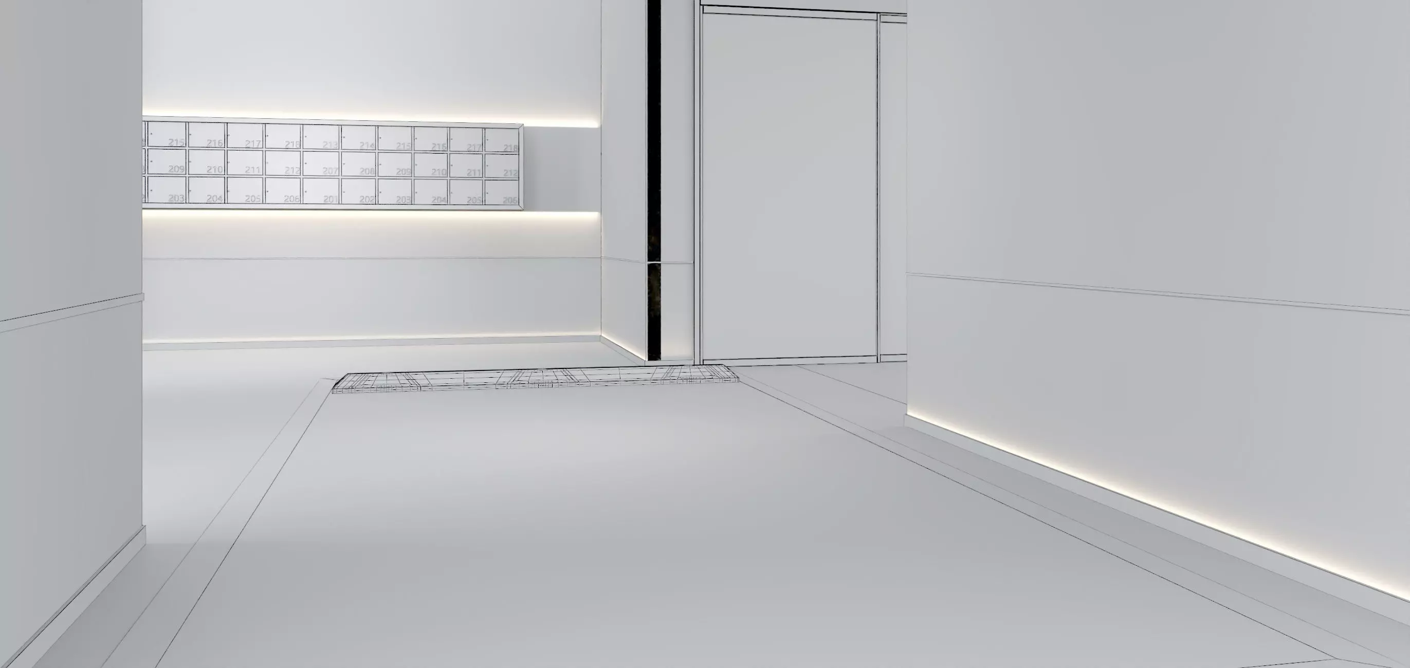 Modern Luxury Car Park - Garage 3D model_20