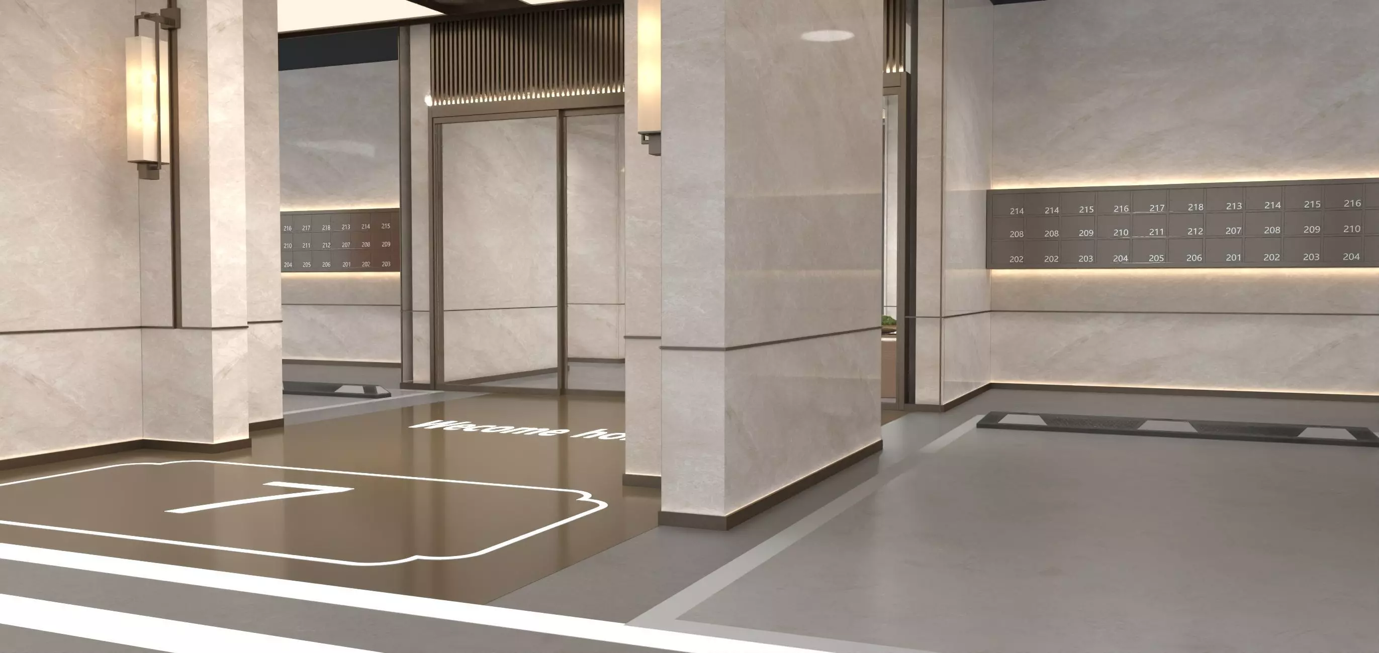 Modern Luxury Car Park - Garage 3D model_6