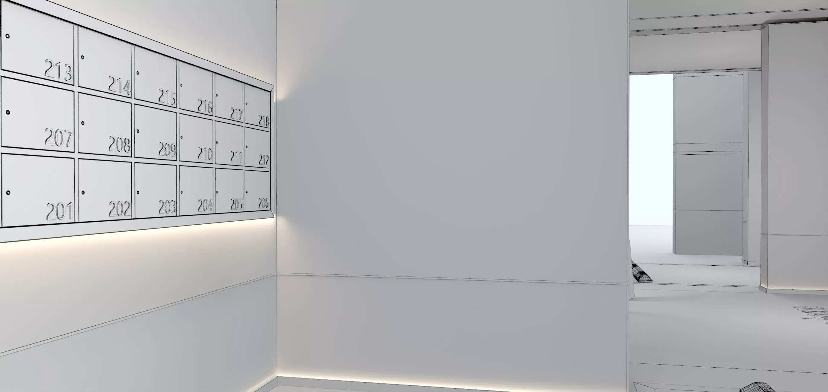 Modern Luxury Car Park - Garage 3D model_11