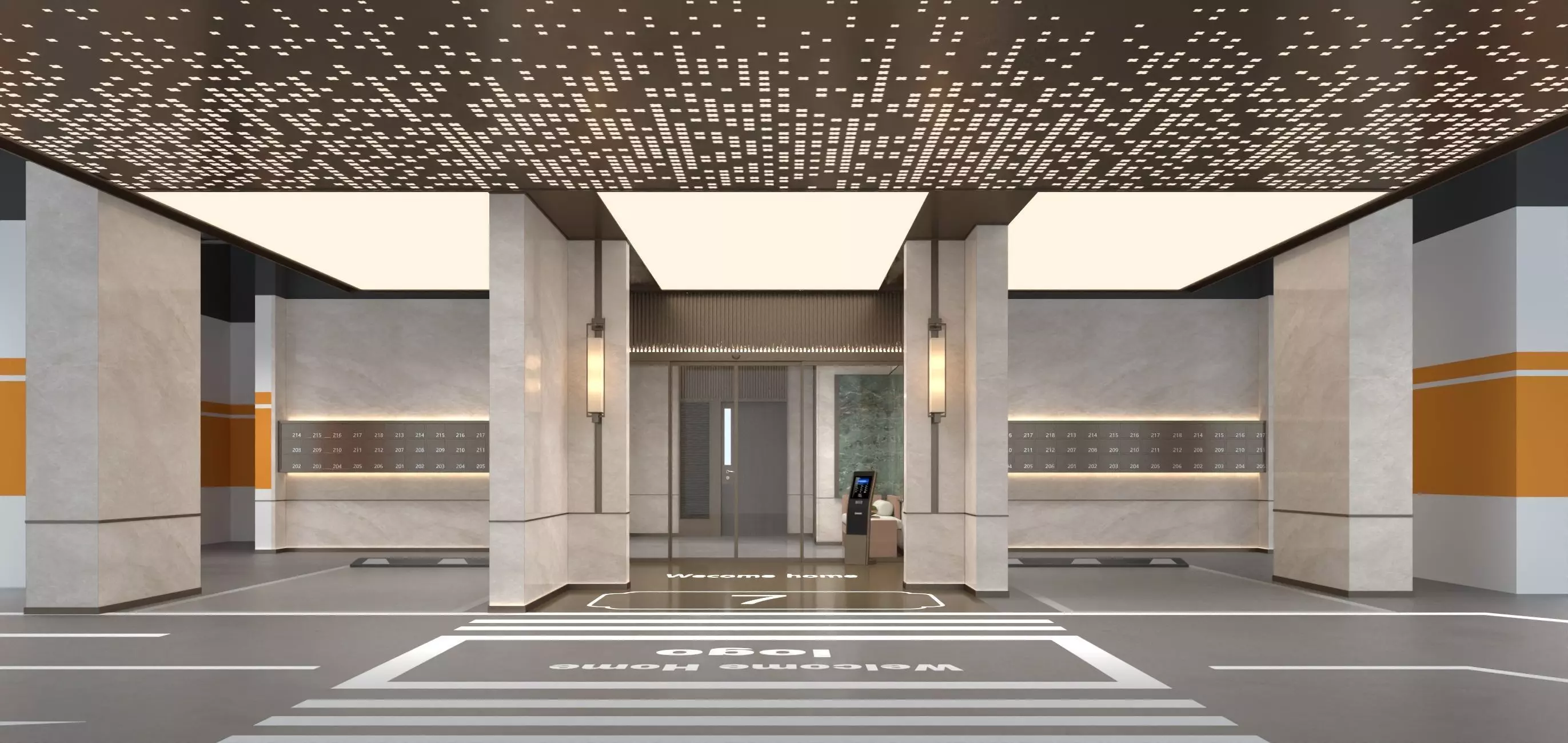 Modern Luxury Car Park - Garage 3D model_0