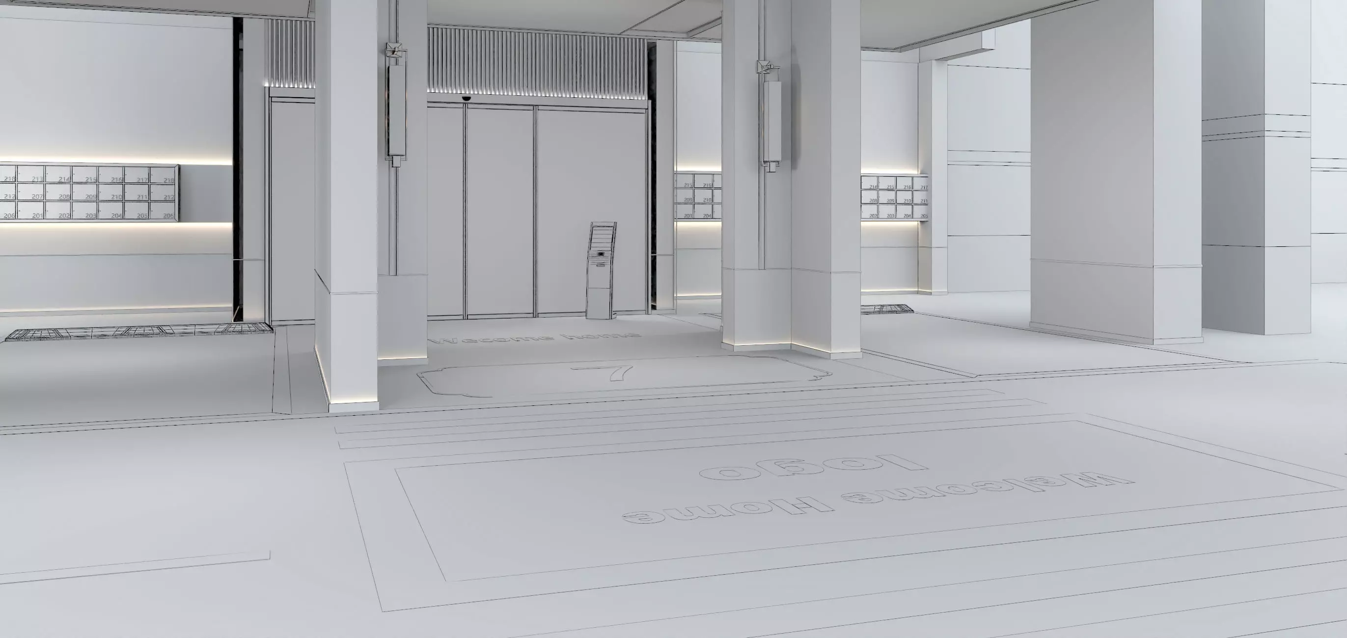 Modern Luxury Car Park - Garage 3D model_15