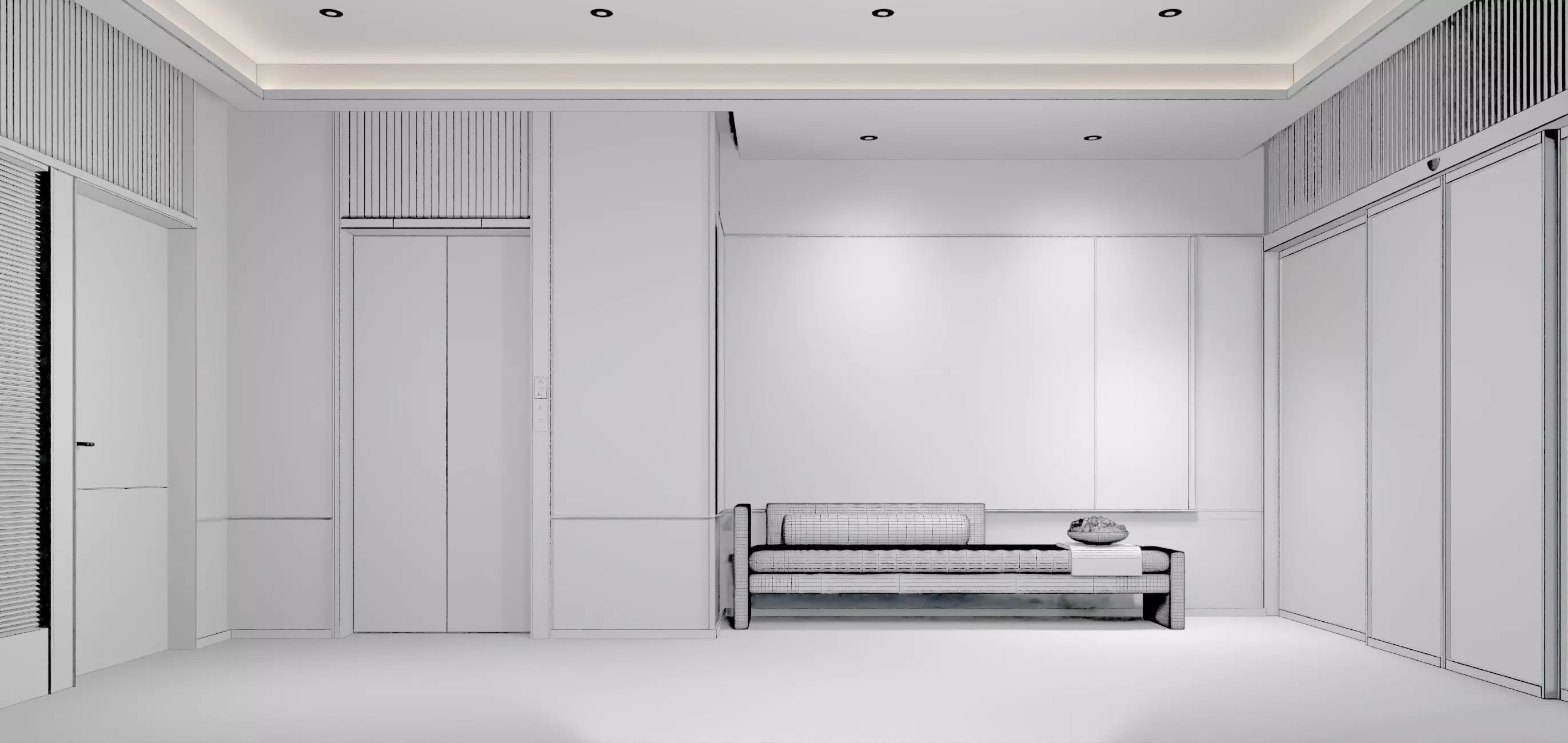 Modern Luxury Car Park - Garage 3D model_17