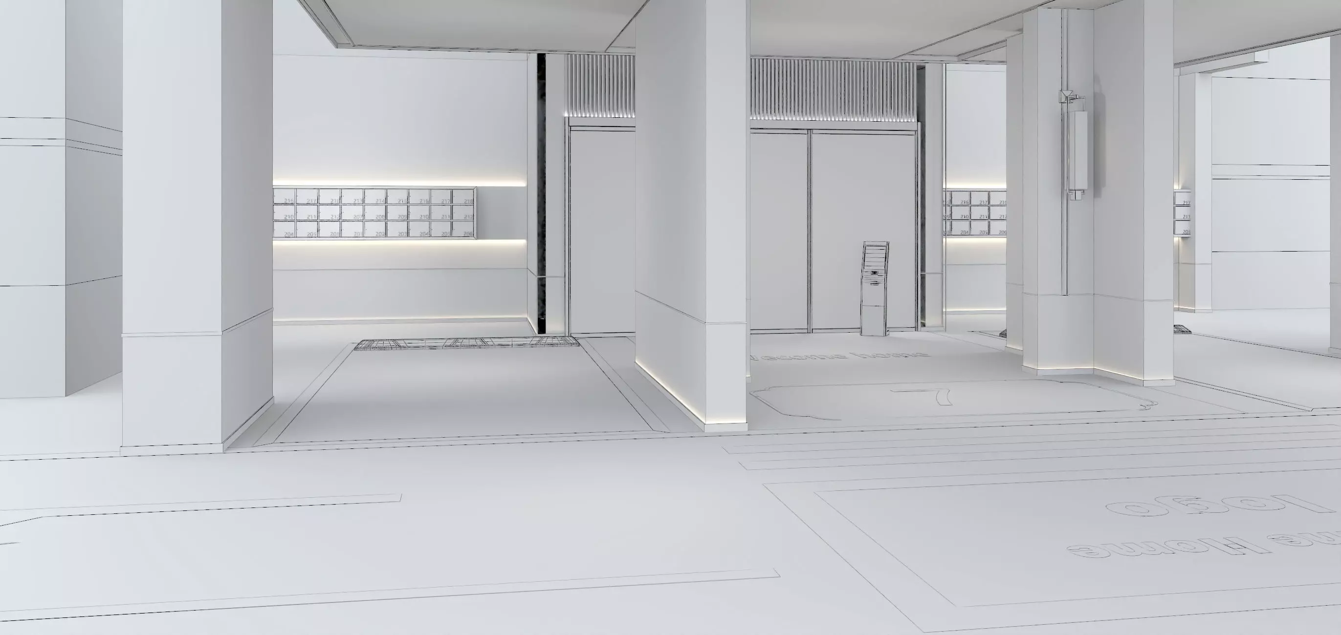 Modern Luxury Car Park - Garage 3D model_13