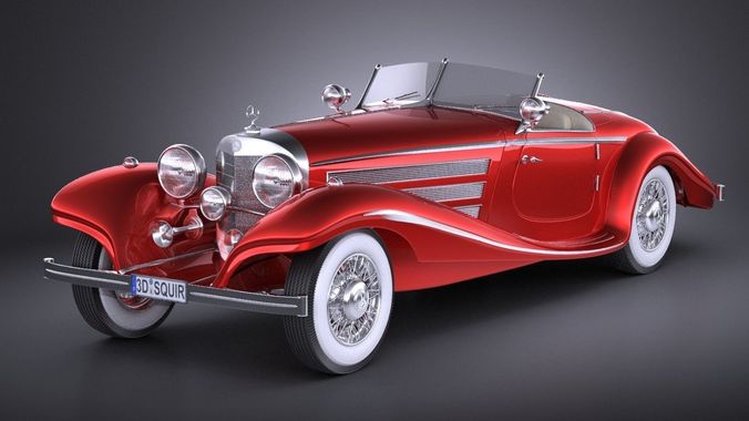 Mercedes 540K 1936 3D model