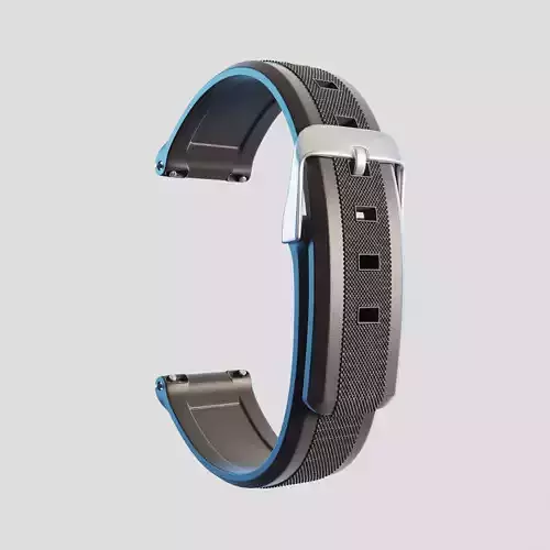 Silicone bracelet 3D model for Handwatches 