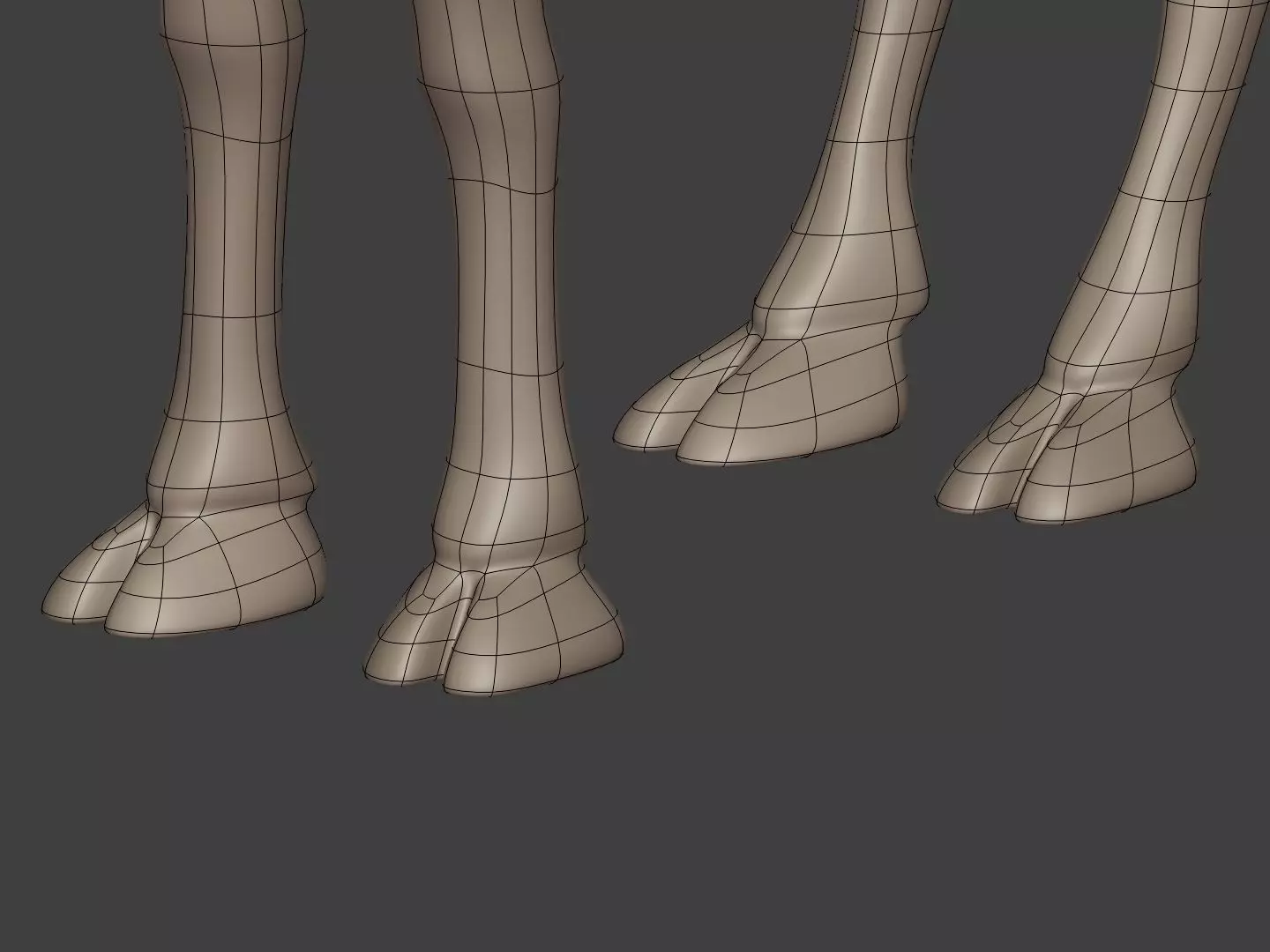 Camel Statue - Figurine Low-poly 3D model_16