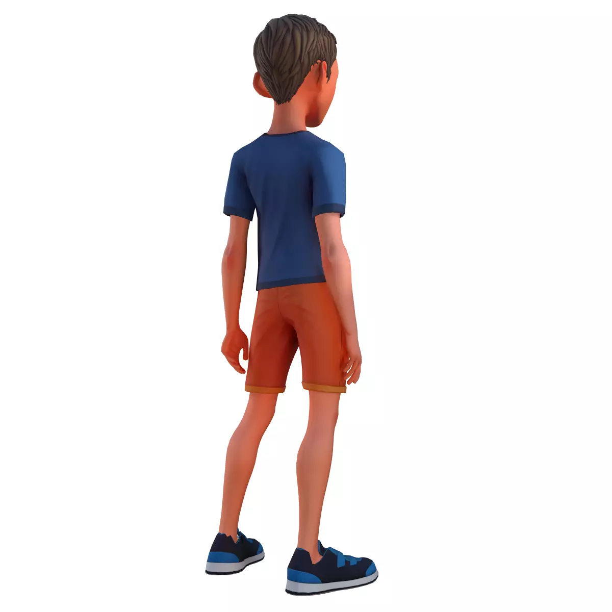 Stylized Sport Boy 3D model_11