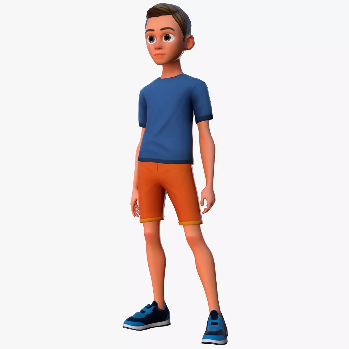 Stylized Sport Boy 3D model_0