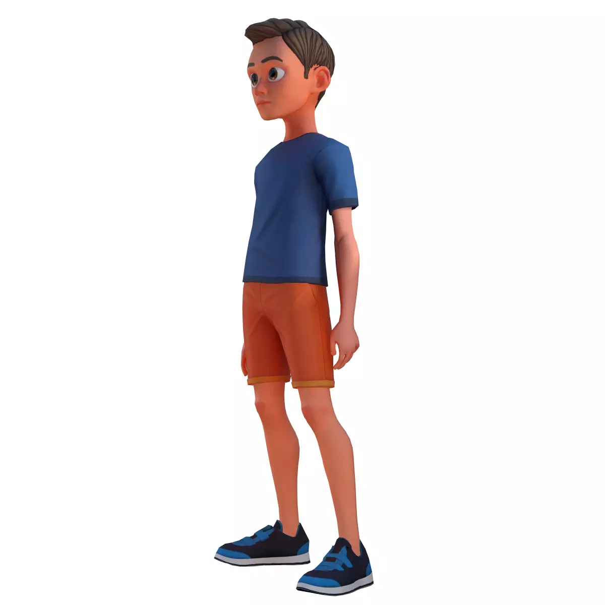 Stylized Sport Boy 3D model_9