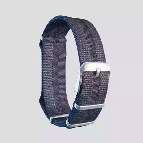 Textile strap 3D model for Handwatches 