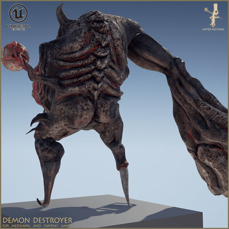 Demon Destroyer Low-poly 3D model_12