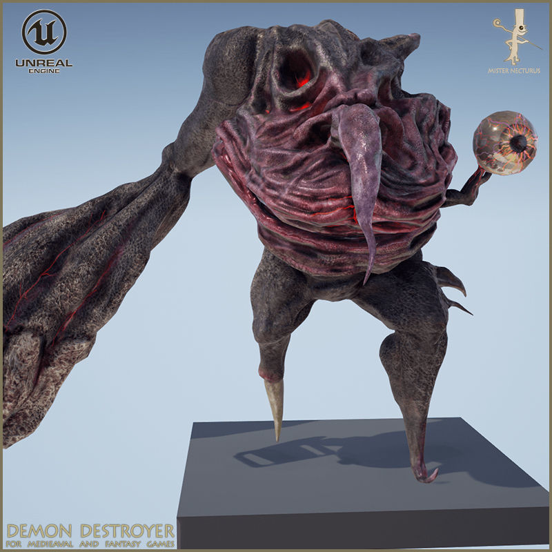Demon Destroyer Low-poly 3D model_10