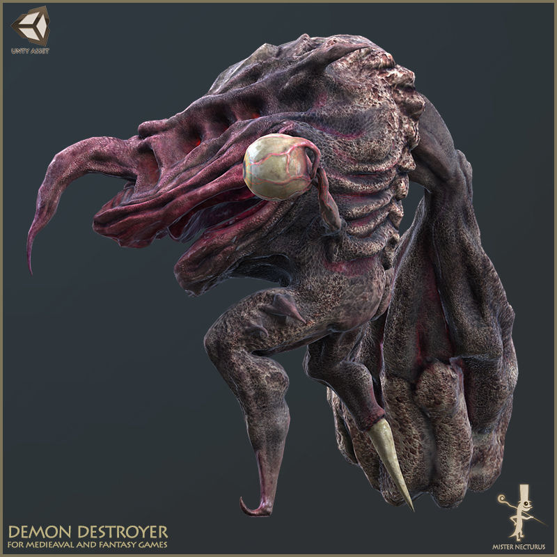 Demon Destroyer Low-poly 3D model_3