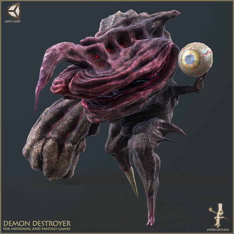 Demon Destroyer Low-poly 3D model_5