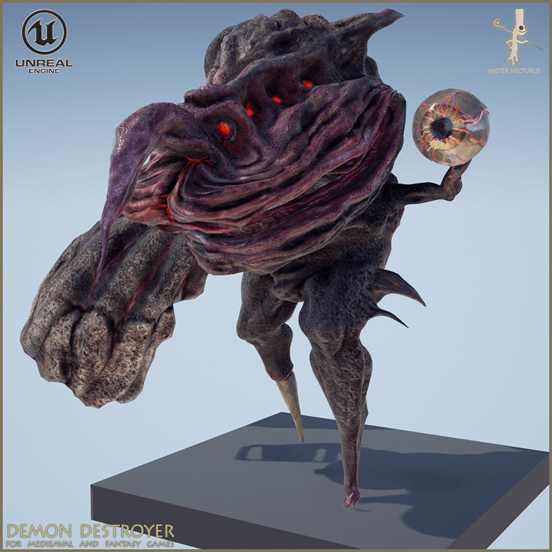Demon Destroyer Low-poly 3D model_9