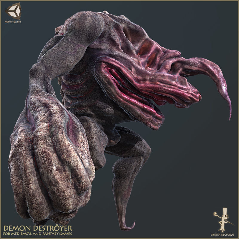 Demon Destroyer Low-poly 3D model_7