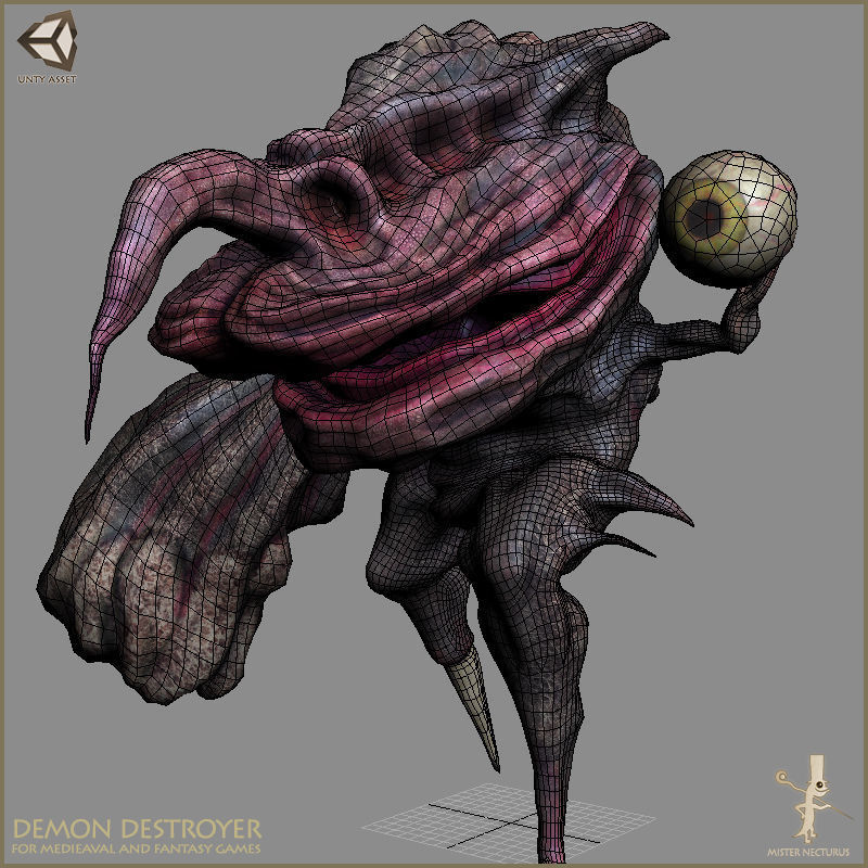 Demon Destroyer Low-poly 3D model_8