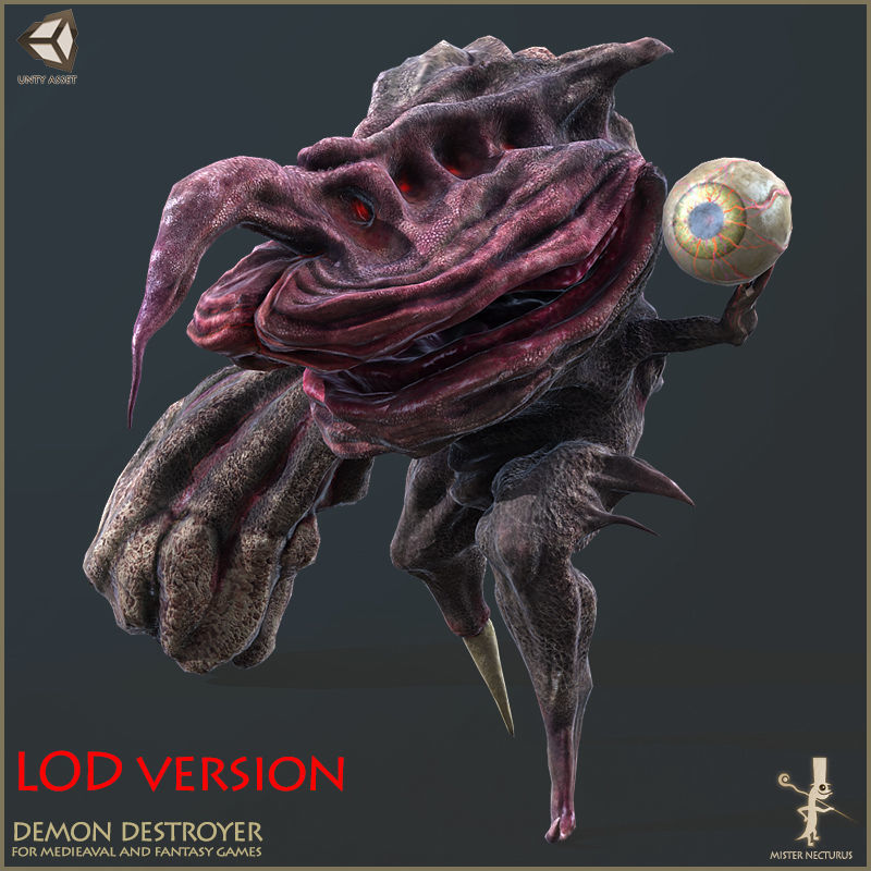 Demon Destroyer Low-poly 3D model_6