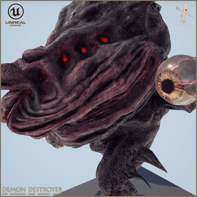 Demon Destroyer Low-poly 3D model_13