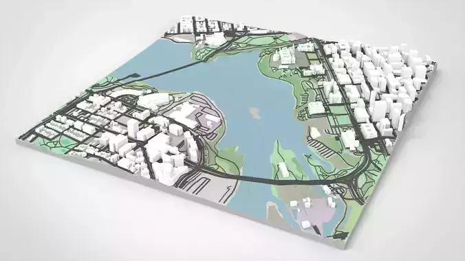 Cityscape Ottawa Canada 3D model 5
