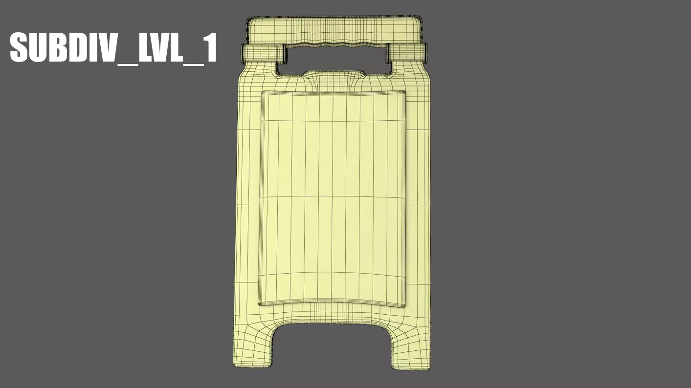 Closed For Cleaning Sign 3D model_9