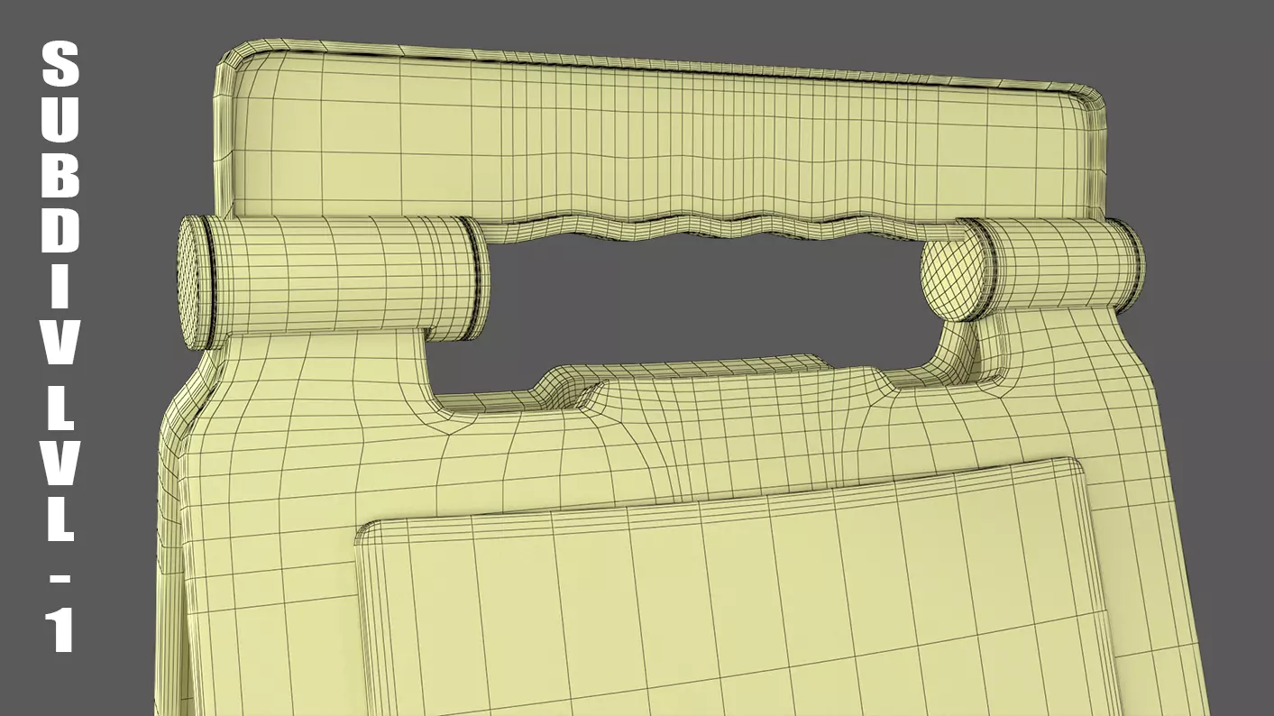 Closed For Cleaning Sign 3D model_11