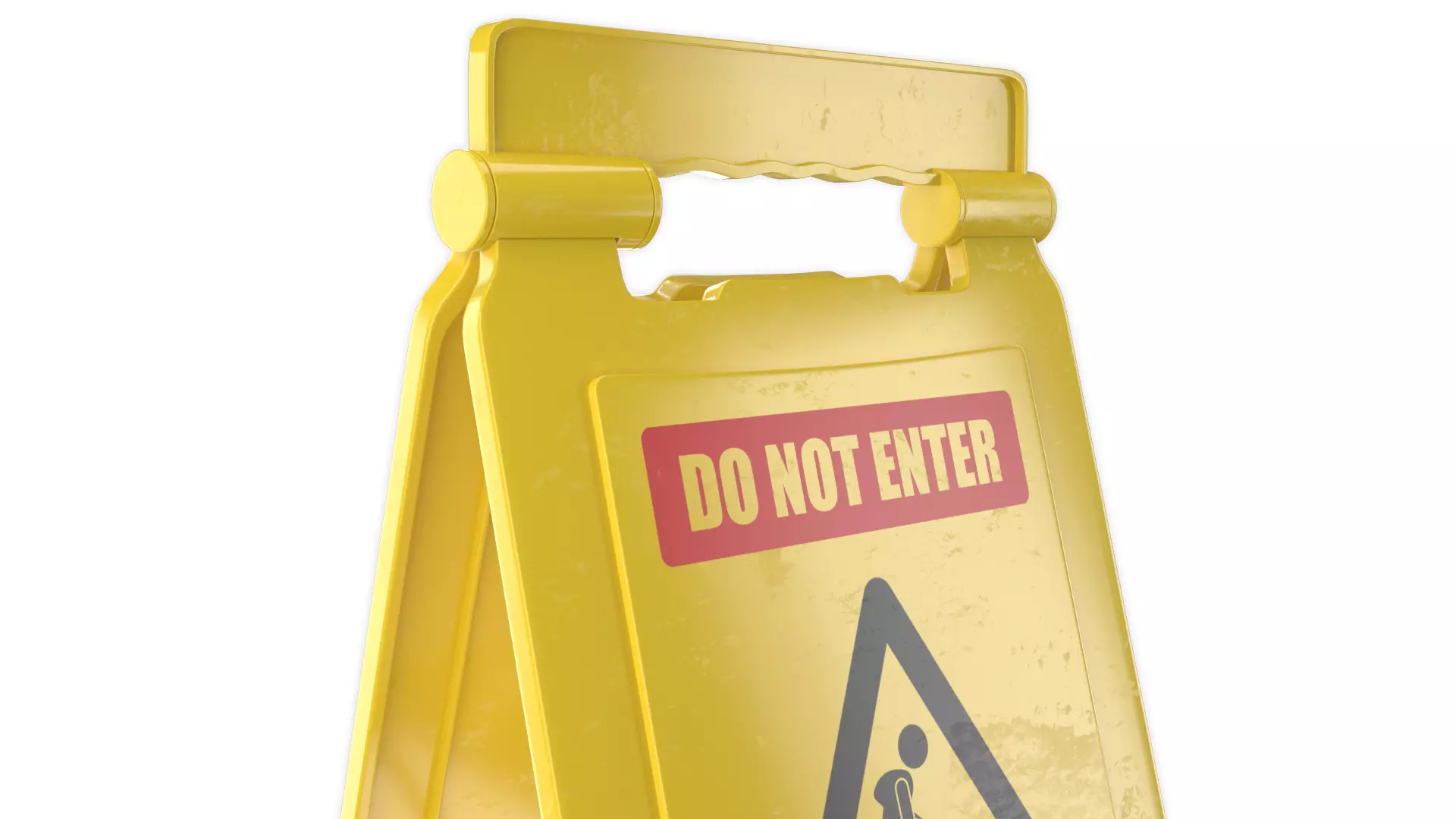 Closed For Cleaning Sign 3D model_3